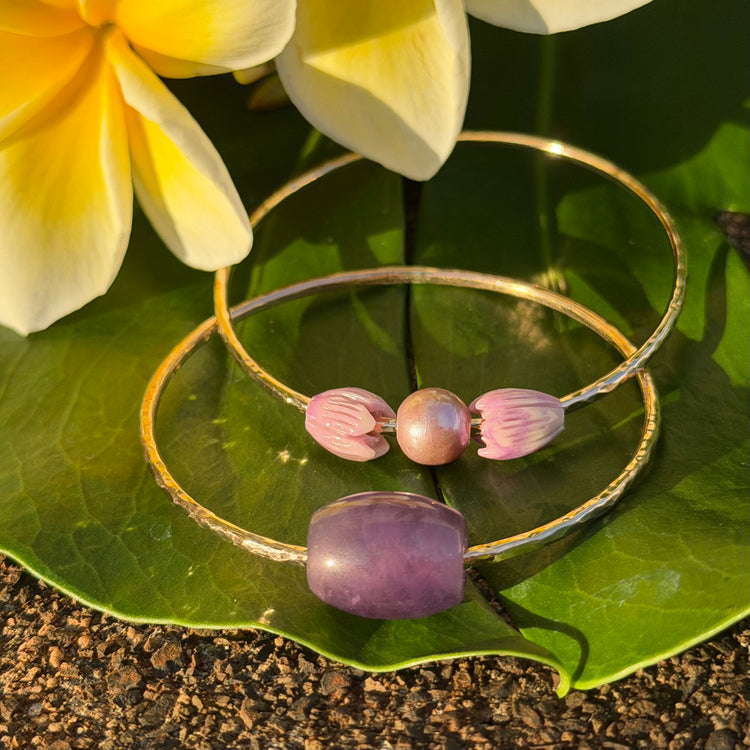 SZ 7 Amethyst Barrel Bangle