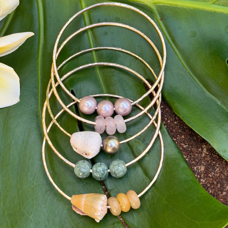 SZ 7.75 Abbreviated Cone W/Chocolate Tahitian Pearl