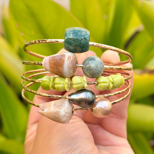 SZ 8 Baroque Tahitian Pearl Bangle