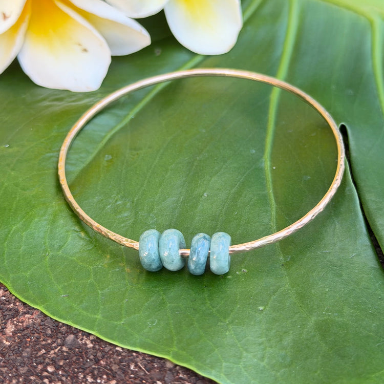 SZ 9 Burmese Jade Donut Bangle