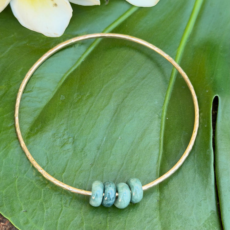 SZ 9 Burmese Jade Donut Bangle