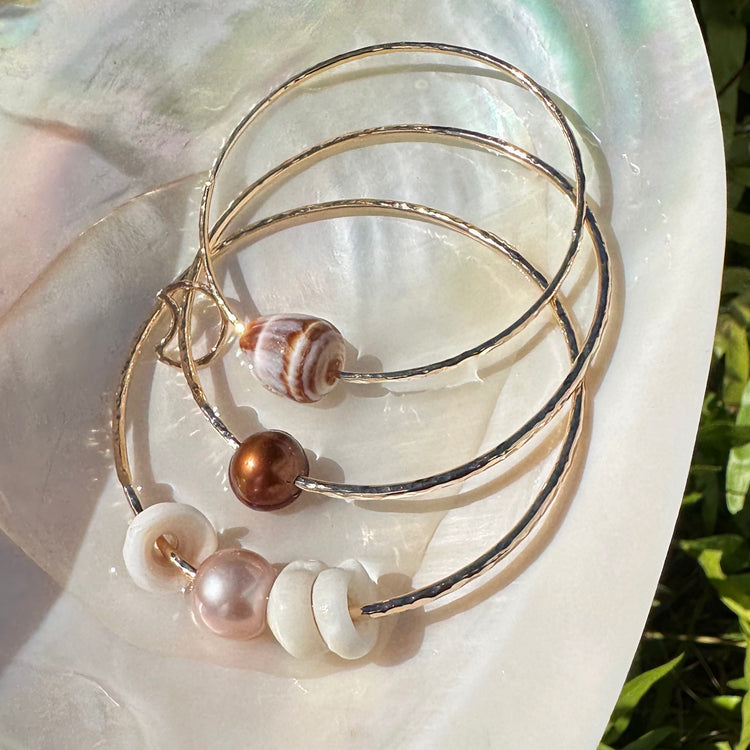 Chocolate Tahitian Pearl Bangle