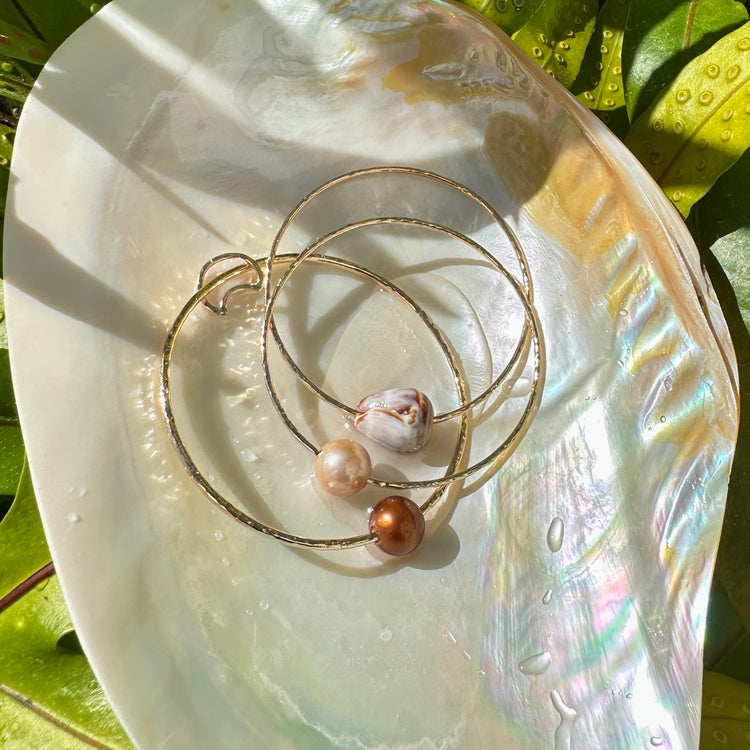 Chocolate Tahitian Pearl Bangle