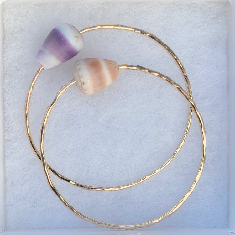 Brown Cone Shell Bangle
