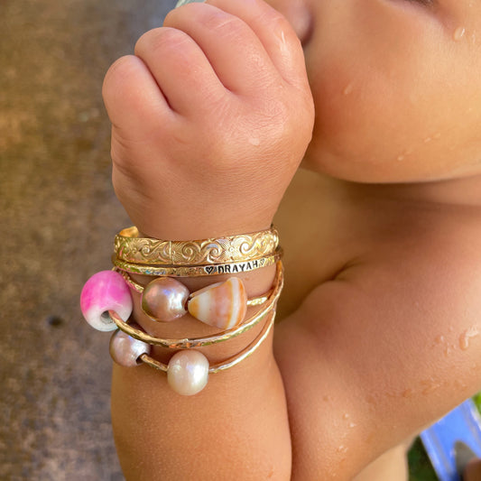 Keiki Custom Stamped Bangle