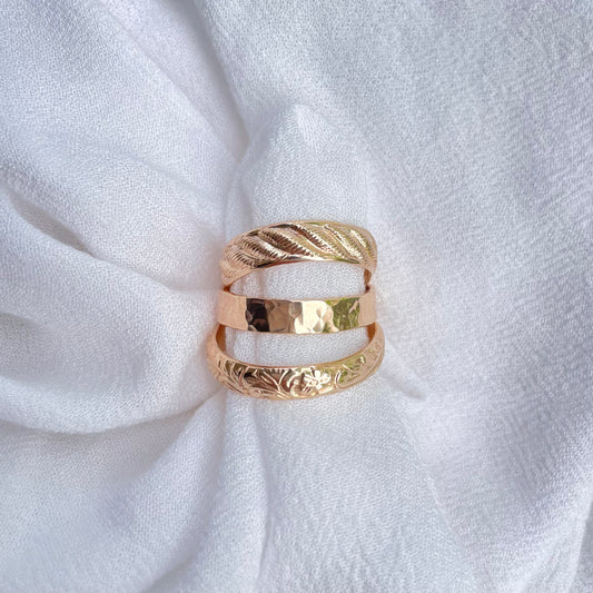 ʻŌhiʻa Lehua Ring Set