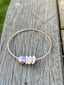 SZ 7.5 Puka Shell Bangle W/Edison Pearl