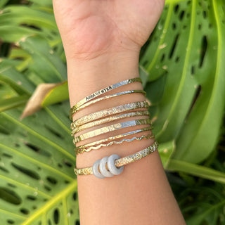Ka'iulani Bangle With Jadeite Donuts