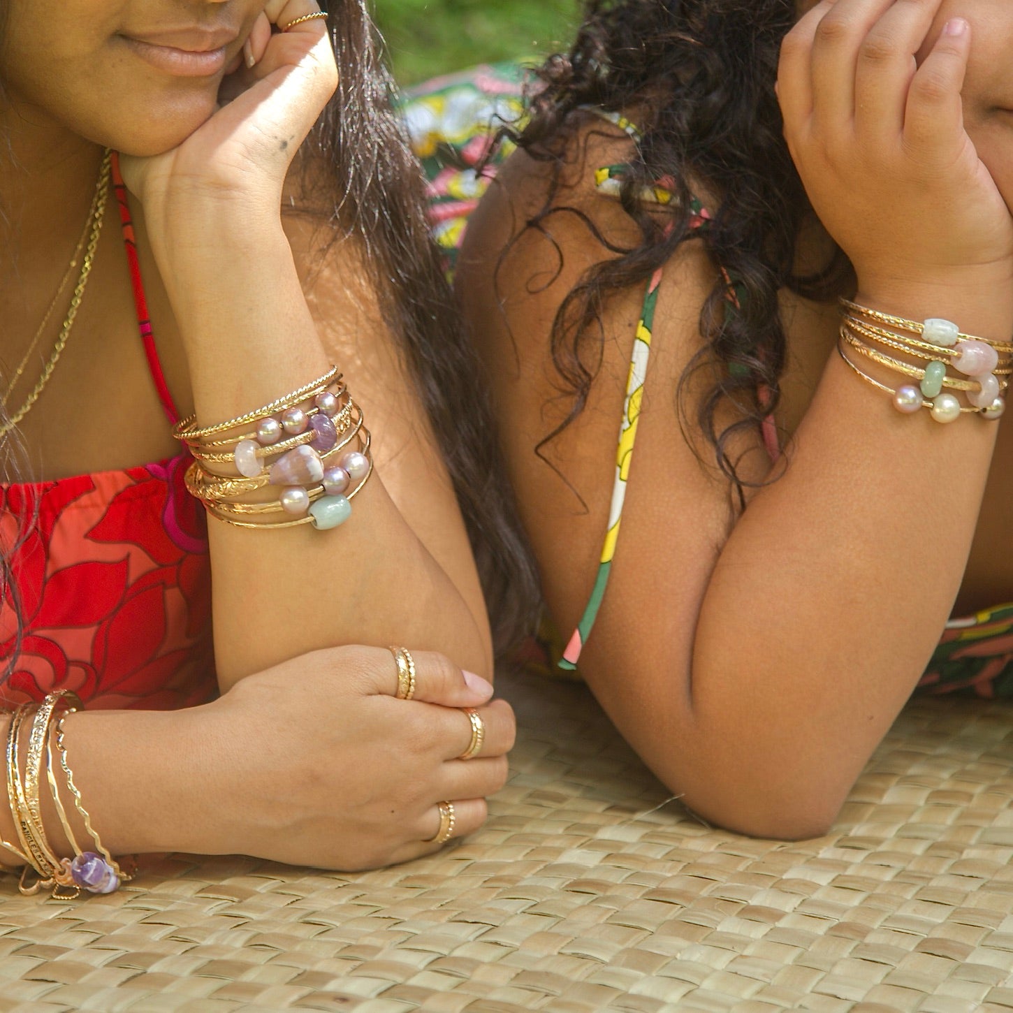 Juzu Bangle 012\"¿Me Quiera? Jade Bangles – Bangles by Ku'i