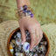 Lili'uokalani Bangle with Purple Amethyst Donut Bead