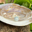 Jaded Carved White Bead Bangle