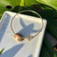 SZ 7.5 Cowry Shell Bangle w/Heart Charm