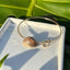 SZ 7.5 Cowry Shell Bangle w/Heart Charm