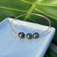 SZ 7.75 Baroque Tahitian Pearl Trio Bangle