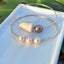 SZ 8.5 Cream Edison Pearl Trio Bangle