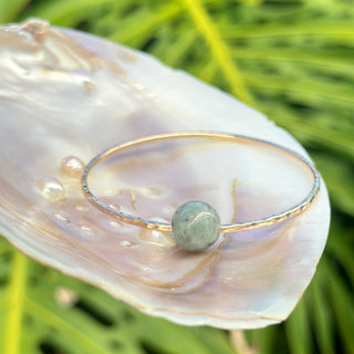 Jaded Burmese Bead Bangle