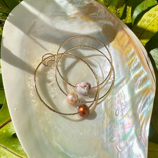 Chocolate Tahitian Pearl Bangle