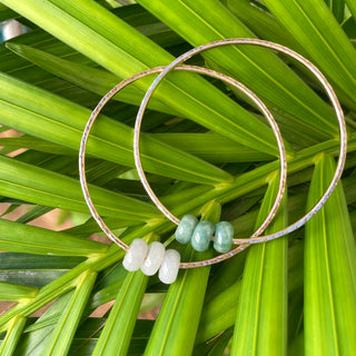 Jaded Keʻokeʻo Trio bangle