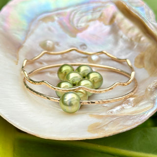 Pistachio Tahitian Pearl Bangle