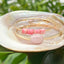 Liliʻuokalani Bangle w/ Rose Quartz Barrel