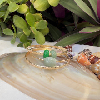 Lili'uokalani Bangle with Assorted Chunky Donut Beads