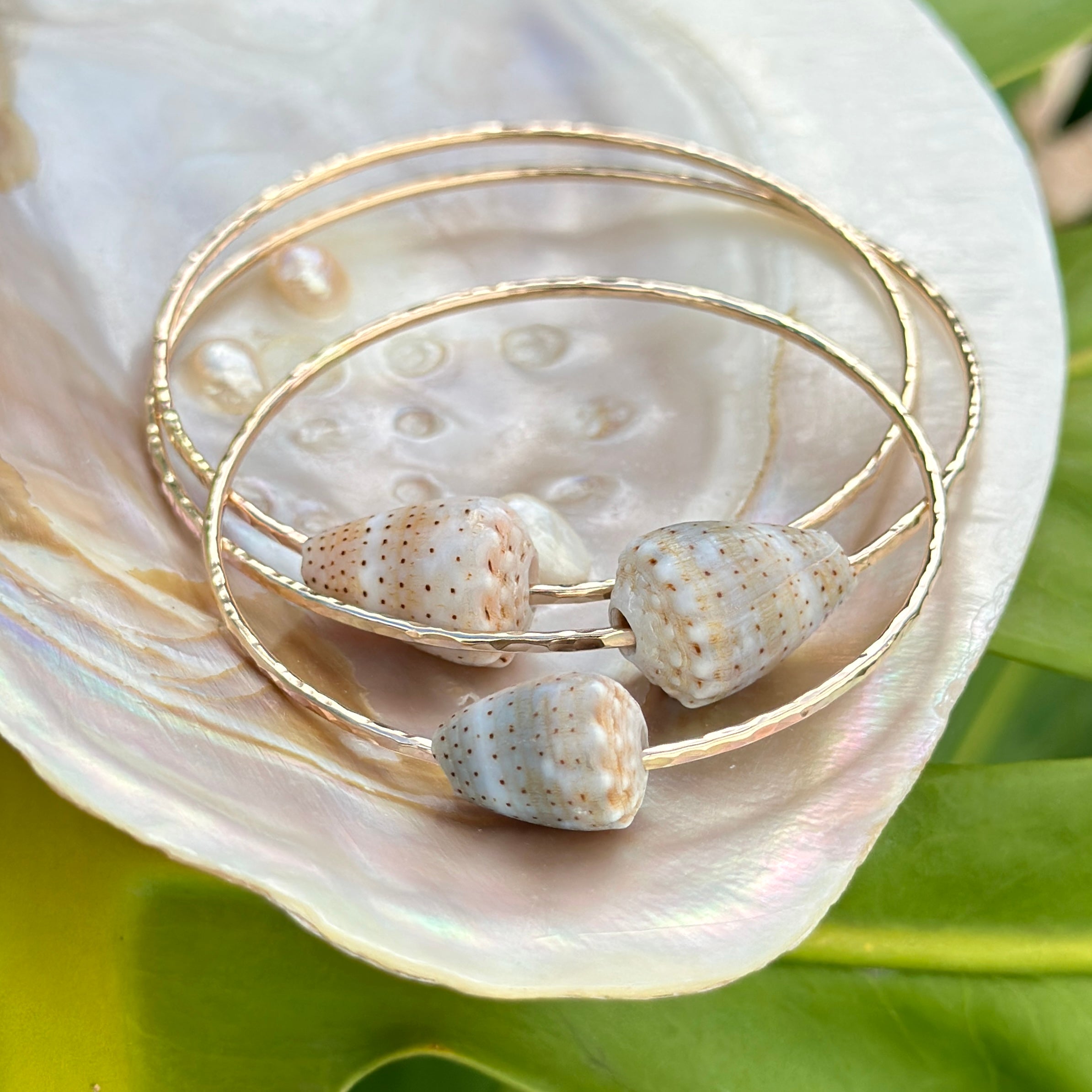 Abbreviated Cone Shell Bangle – Bangles by Ku'i