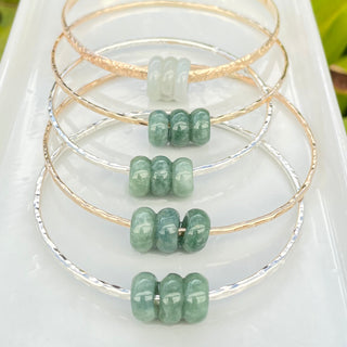 Jaded Burmese Trio Bangle