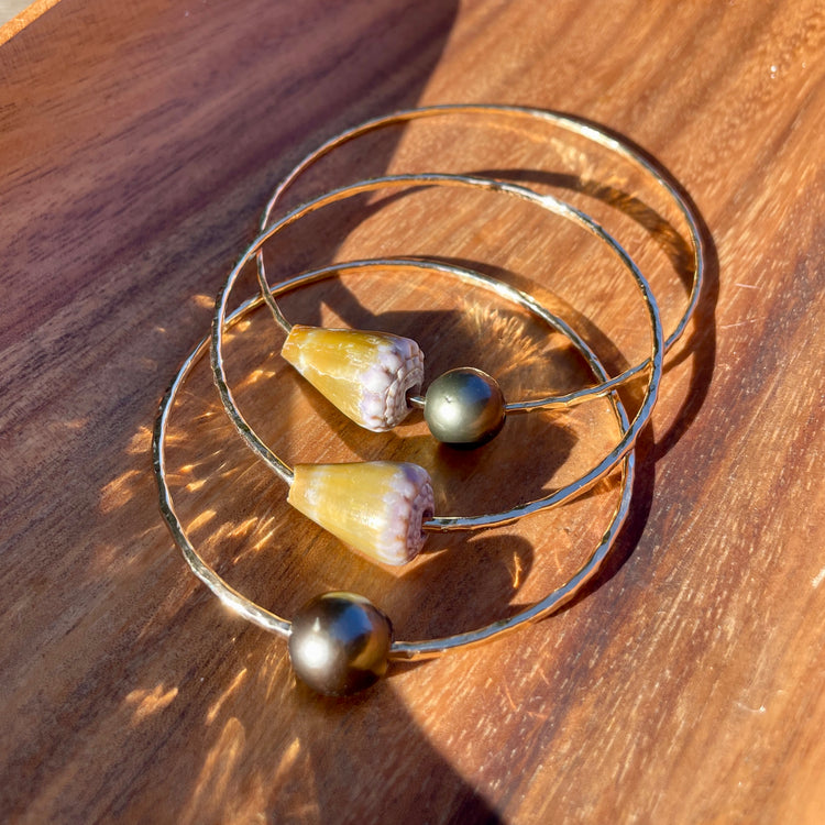 Morelet Cone Shell Bangle