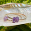 Lili'uokalani Bangle with Purple Amethyst Donut Bead